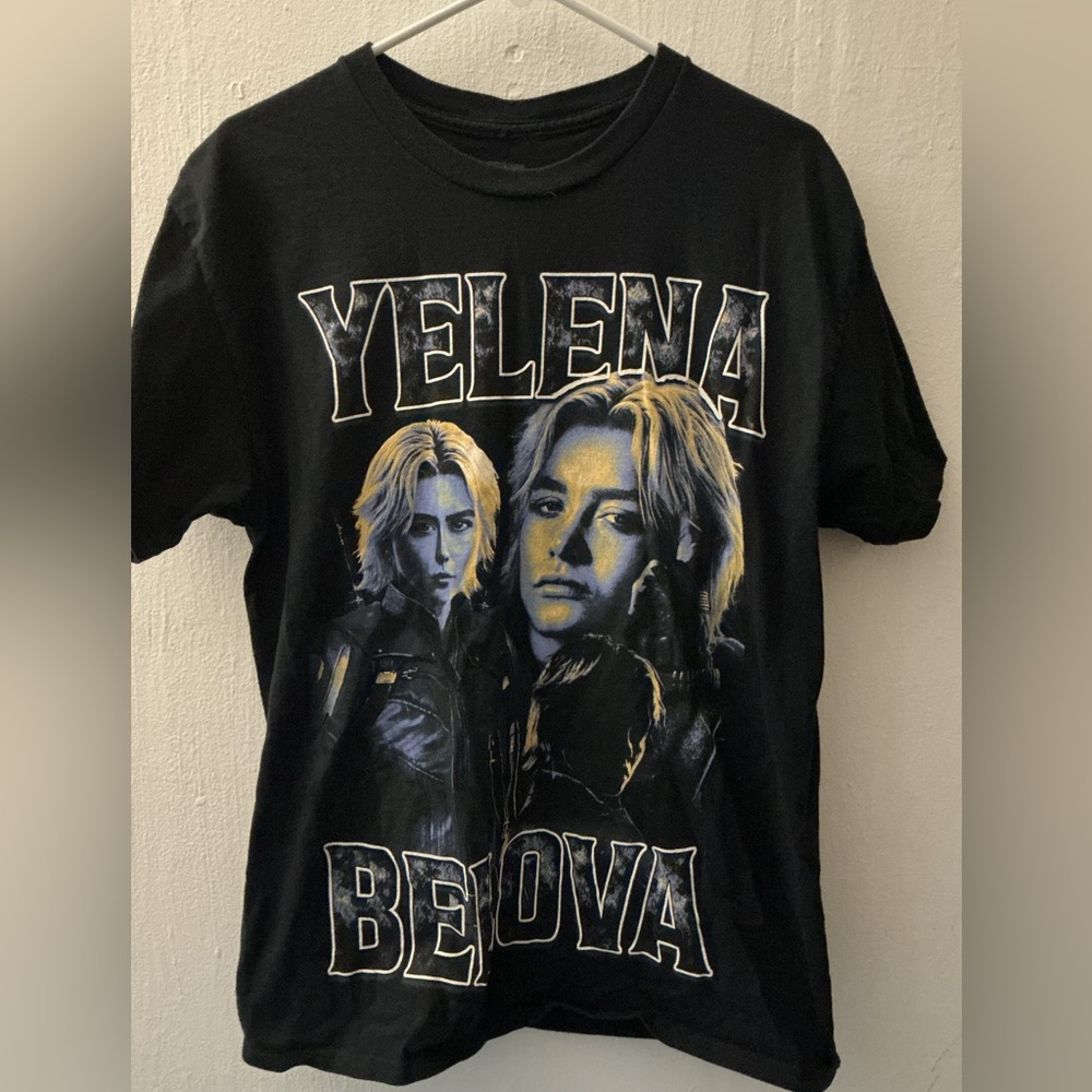 Marvel Thunderbolts Yelena Belova black tee